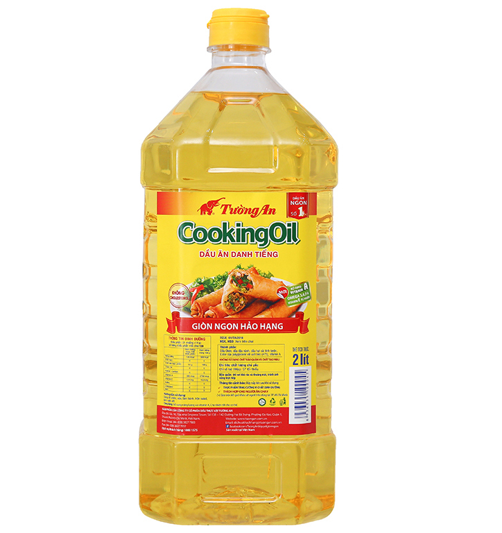 Dầu ăn Tường An Cooking Oil  bình  2 Lít  Thùng 6 bình